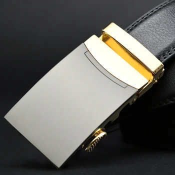 

Famous Brand Belt New Male Designer Automatic Buckle Cowhide Leather Men Belt 110cm-150cm Luxury Belts for Men Ceinture Homme