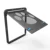 4-Way Lockable Plastic Pet Big Dog Cat Door for Screen Window Safety Flap Gates Pet Tunnel Dog Fence Free Access Door for Home