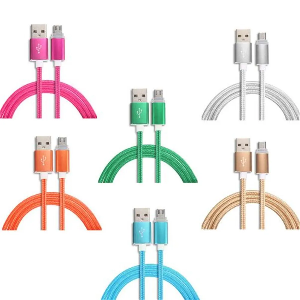 1 м синхронизация микро USB для Xiaomi Плетеный Usb кабель для huawei Быстрая зарядка для samsung для Android мобильного телефона