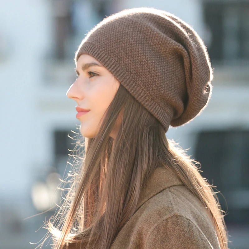 Шапка женская зимняя кашемировая вязаная шапка Корейская версия дикого прилива ворсовая шапка новая шерстяная теплая Шапка Молодежная английская защита ушей