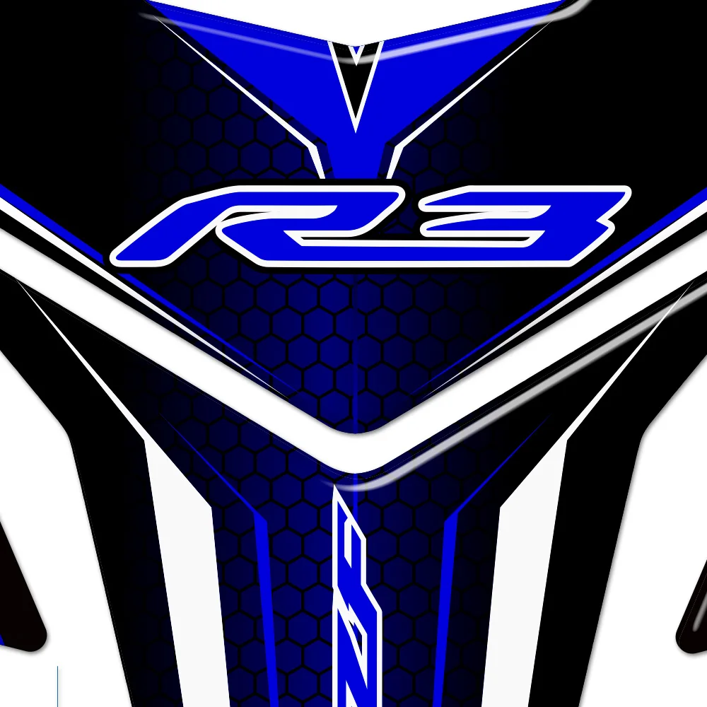 

Fairing For YAMAHA YZF R3 YZF-R3 Stickers Emblem Tank Pad Decal Fuel Protector Motorcycle TankPad 2017 2016 2018 2019 2020