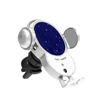 

Car Wireless Charger Three-Axis Fully Automatic 10W Wireless Fast Charge Mobile Phone Holder Charger