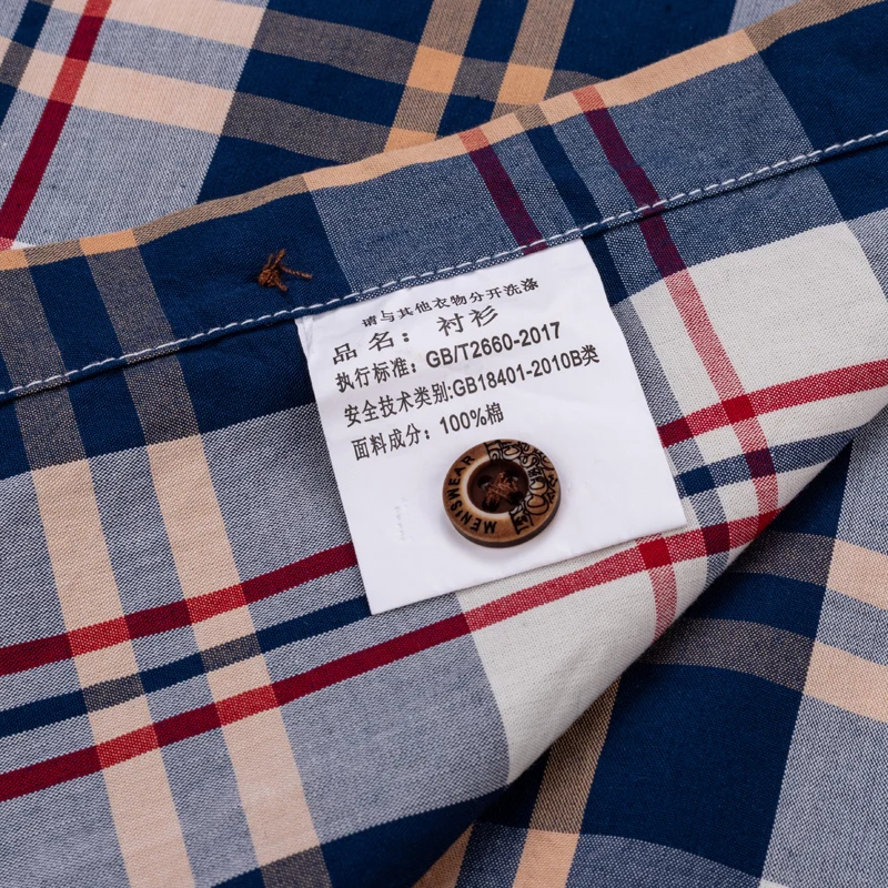 Cotton Shirt Long Sleeve Shirt Men's Cotton Plaid Long Sleeve Casual Shirt Spring Autumn Lightweight Breathable Slightly Slim Fit Button Down Shirts