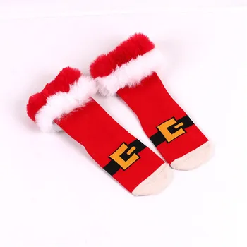 

Women Fuzzy Christmas Socks Thermal Cozy Warm Slipper Socks Soft Warm Thick Womens Colour crew cotton short with print calze