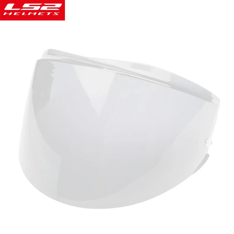 LS2 Valiant FF399 Helmet Visor With Anti-fog Patch Holes Rainbow  Smoke Colorful Silver Replacement Lens  casco moto