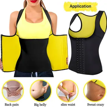 

Female Waist Trainer Women's Body Shaper Firm Shapewear Double Layer Body Shaper Slimming Belt Cincher Underbust Corset S-3XL
