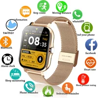 Bluetooth Answer Call Smart watch Women Men Full Touch Dial Call Fitness Tracker 2021 Waterproof 4G ROM Smartwatch for women+box 1