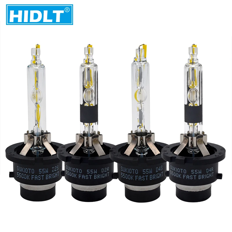 HIDLT 2PCS Original Xenon Bulb 55W D2S D2R 5500K White D4S D4R HID Headlight Bulbs Lamp For D2 D4 Car Light Xenon Ballast Kit (1)