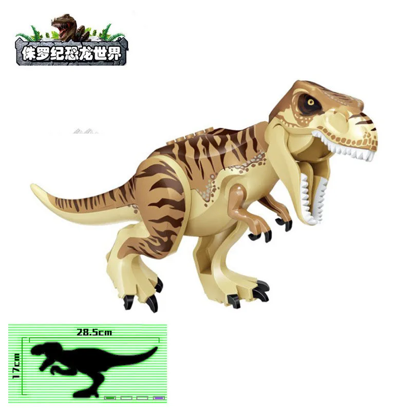 Тяжелый коготь Плуто Дракон тираннозавр рекс indominius diloposaurus динозавр Юрского периода строительные блоки кирпичи игрушки для детей