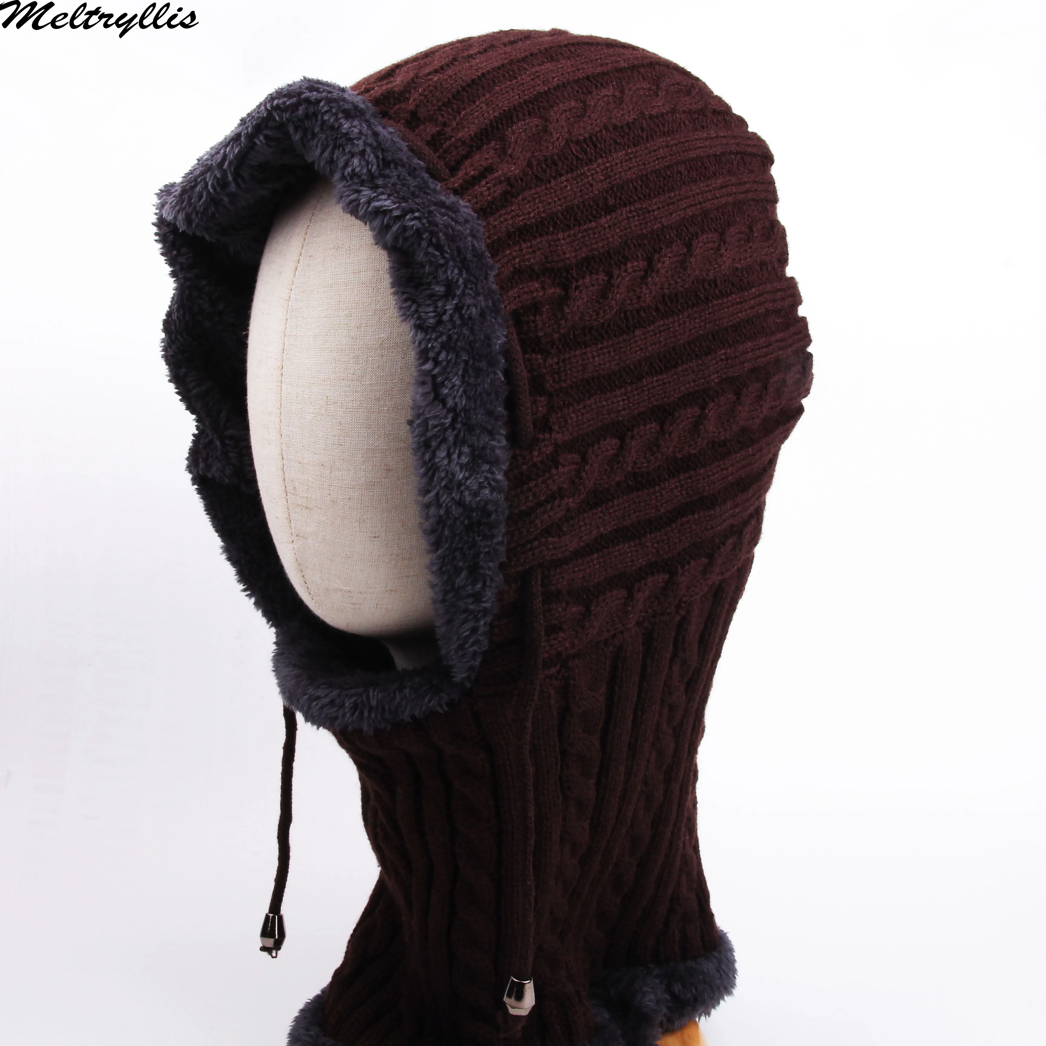 Meltryllis новая зимняя вязаная шапка бини Мужская Beany Skullies Beanies Зимние шапки для