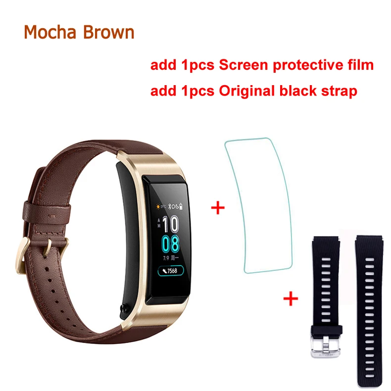 Original Huawei TalkBand B5 Talk Band B5 Bluetooth Smart Bracelet Sports Wristbands Touch AMOLED Screen Call Earphone Band 