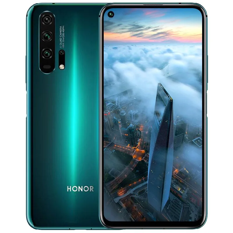 На, Honor 20 pro, мобильный телефон, полный экран, AI камера, четыре ядра, отпечаток пальца ID, NFC, android 9, 8 ГБ, 256 ГБ, мобильный телефон