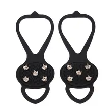 Ледяной Противоскользящий черный 5 гвоздей Прочный Зимний Снежный походный Кемпинг Спортивные товары кошки