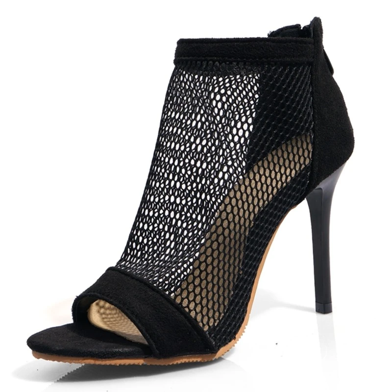 New Women Boots Mesh High Heels Gladiator Heels Summer Ladies Shoes