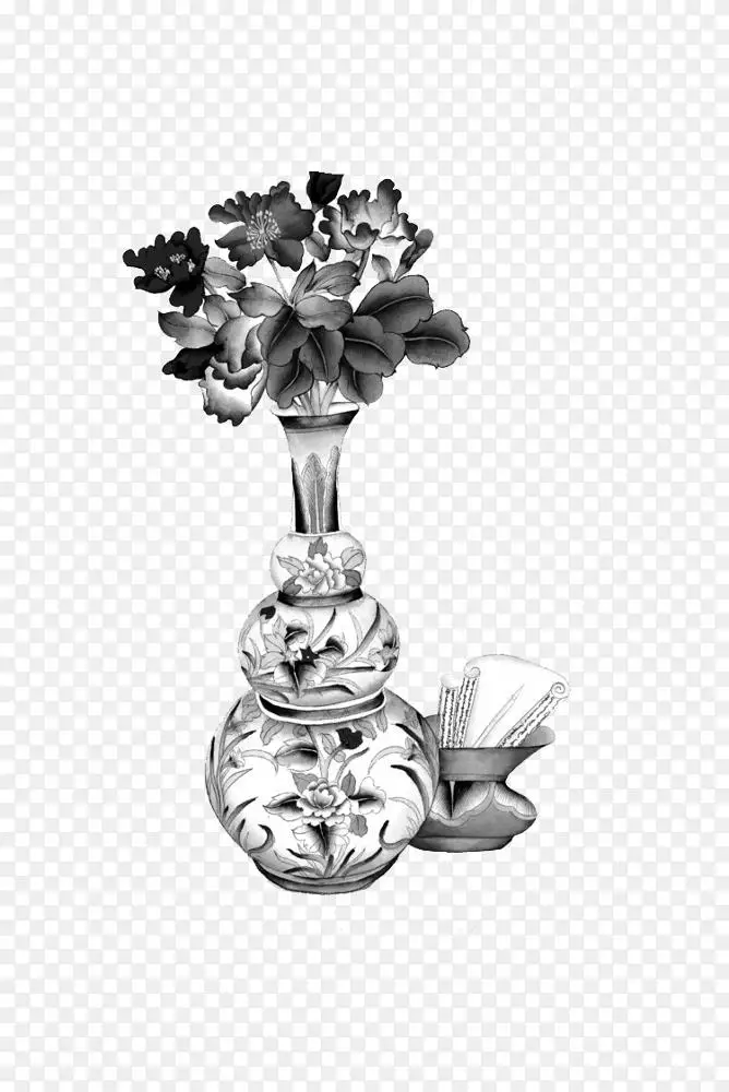 U56fdu753bu5c71u6c34水墨画画花瓶png图片素材免费下载 图片编号2877 Png素材网
