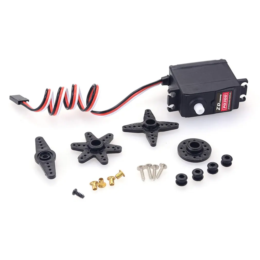 

ZD Racing P0300 3kg Standard Steel Gear Full CNC Aluminium Shell Coreless Servo Waterproof Servo for Helicopter