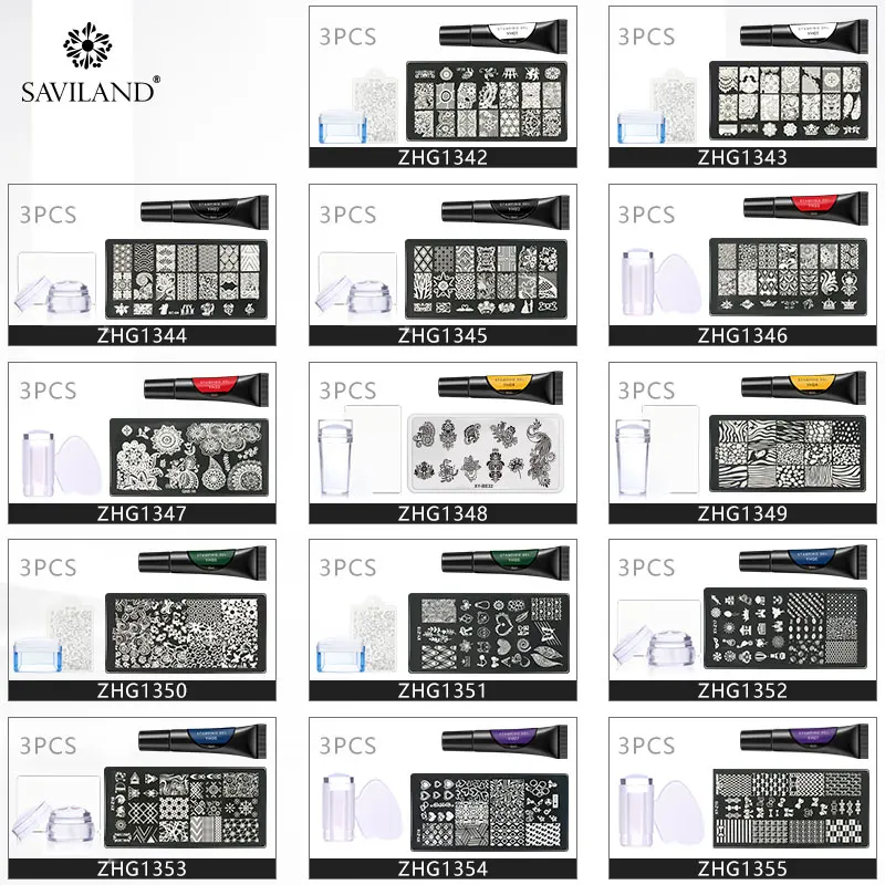 SAVILAND гель для штамповки ногтей гель УФ/светодиодный Гель-лак для ногтей Гибридный замочить от дизайна ногтей штамп шаблон DIY Гель-лак для маникюра Инструменты