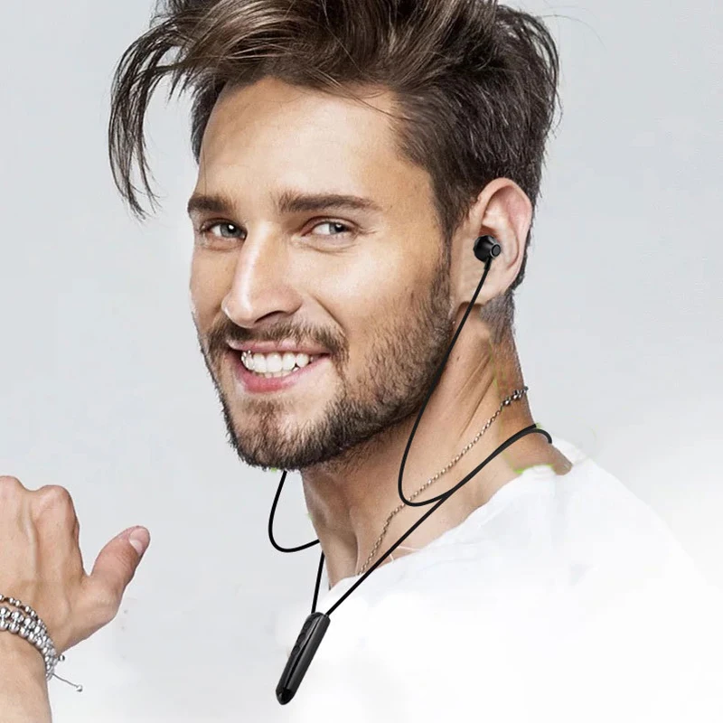 Wireless Bluetooth Headset Wireless Sports Pendant Bilateral Hanging Neck Running CSR Chip Heavy Bass