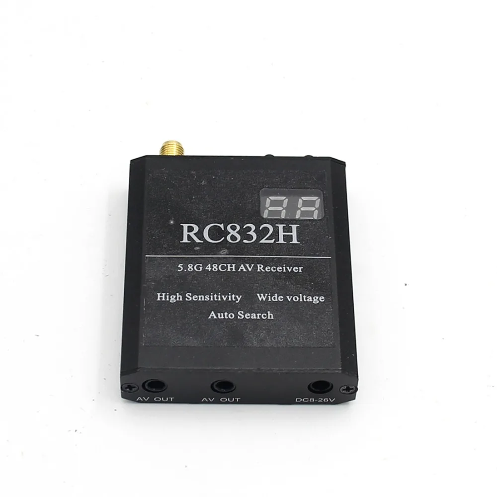 RC832H 5 8G 48CH видео приемник VRX 12V автоматический поиск каналов для TS832 TS5823 TS5828 RC