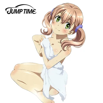 

JumpTime 13cm x 9.5cm Car Sticker Sexy Cute Woman Girl Atelier Ayesha Anime Escha Malier Decal JDM Car Styling Auto Decoration