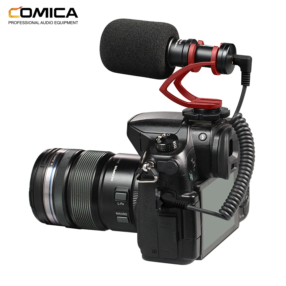 COMICA CVM-10II Металлический мини-чехол для камеры, не входит в комплект видео микрофон с ударным креплением для смартфона/Gopro