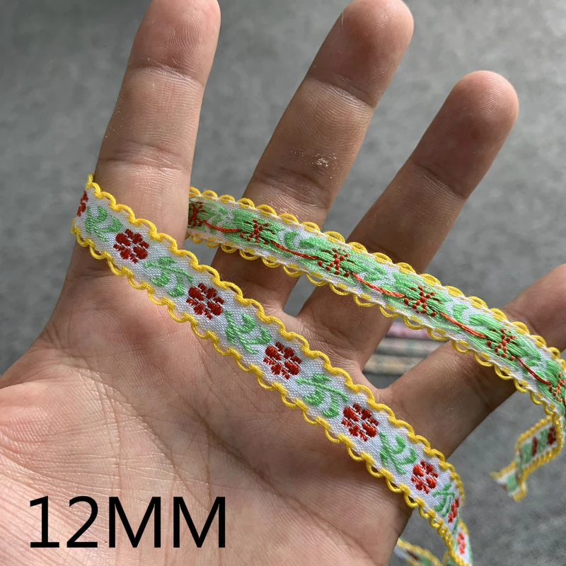 3YARD 5/8 INCH 12-20mm Flowers Strawberry Handmade Jacquard Ribbon Lace ribbon decoration ribbon supplies sewing ribbon