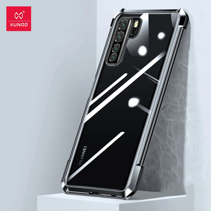 Чехол Xundd для Huawei P40 Lite чехол телефона противоударный прозрачный с перчатками