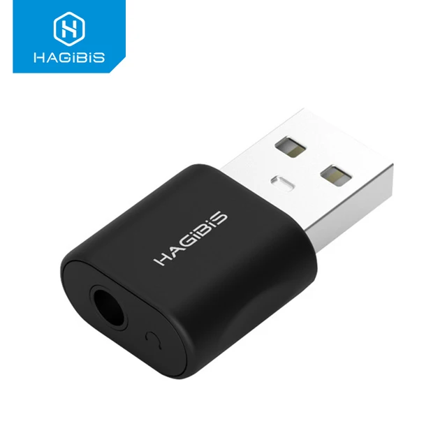 $8.39 Hagibis USB External Sound Card Converter USB to Jack 3.5mm Headphone Audio Adapter Mic Sound Card for PC Laptop Audio adapter