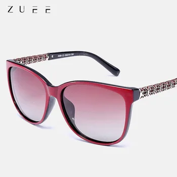 

ZUEE New Fashion Cat Eye polaroid Sunglasses Women White Oversized Frame Gradient Sun Glasses Driving UV400 Fashion Eyewear