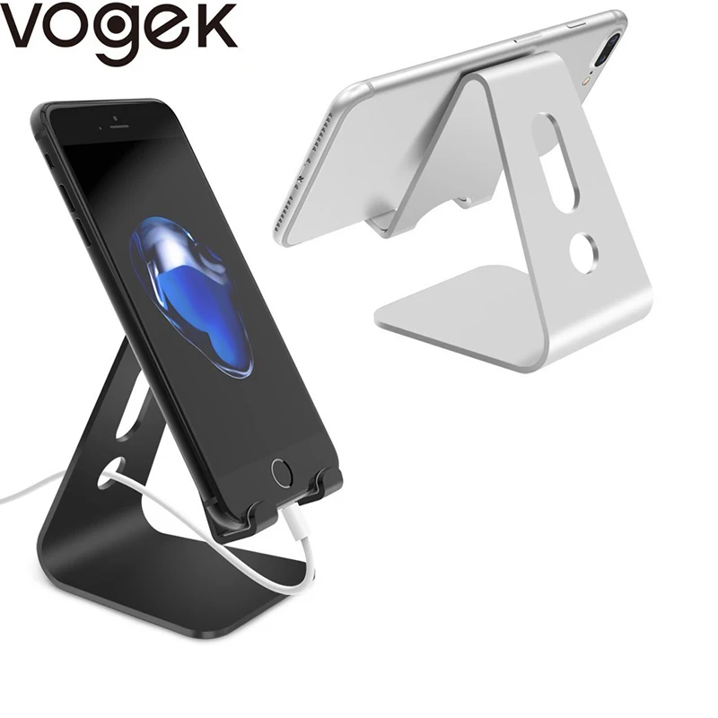 Vogek подставка-держатель для мобильного телефона Алюминиевый сплав металлическая подставка для планшета универсальный держатель телефона для iPhone X/8/7/6/5 плюс samsung телефон/ipad
