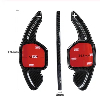 

Real Carbon Fiber Steering Wheel Shift Paddle Extension For Audi A3 RS3 A5 RS6 A4L A6L R8 A7 Q3 A8 Q5 S5 Q7 S6 TT S7 TTS