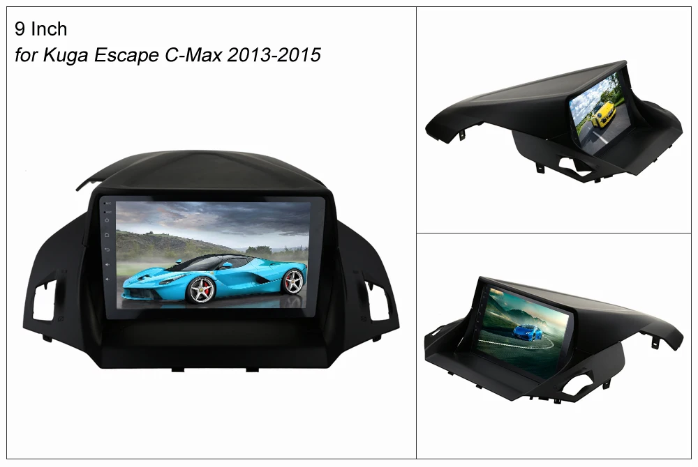 Top SINOSMART 2.5D IPS/QLED 1G/2G Car GPS Navigation Player for Ford Kuga Escape C-Max 2013-2015 32EQ DSP, 4G SIM Card Slot Optional 14