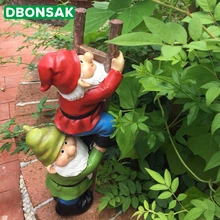 Скалолазание по ступенькам, украшение карликов, скалолазание, статуя бонсай, внутренний двор, балкон, скульптура эльфа, садоводство, изделия из смолы, садовый Декор