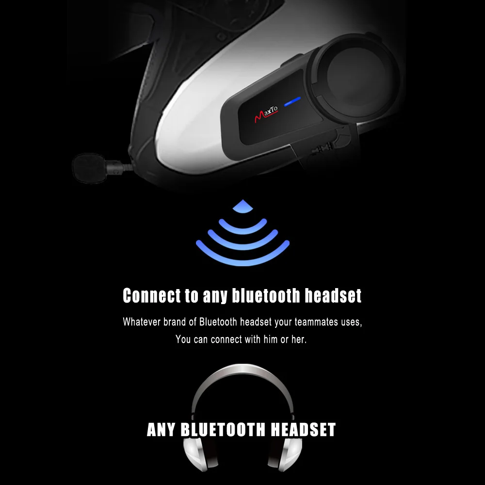 Connect to any bluetooth headset