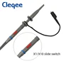 Cleqee P6100 2pcs 100MHz BNC Oscilloscope Probe Kit DC-100MHz Alligator Clip Test Probe for Tektronix HP X1/X10 ► Photo 2/6