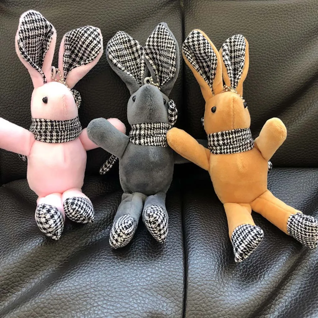 Cute Plush Toy cartoon Rabbit Soft Animal Doll Children Birthday Gift ladies bag car key hang stuffed toys Exquisite Gadgets #A