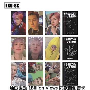 

Kpop EXO SC 1Billion Views Photocard Chanyeol Sehun Autograph Cards Photograph