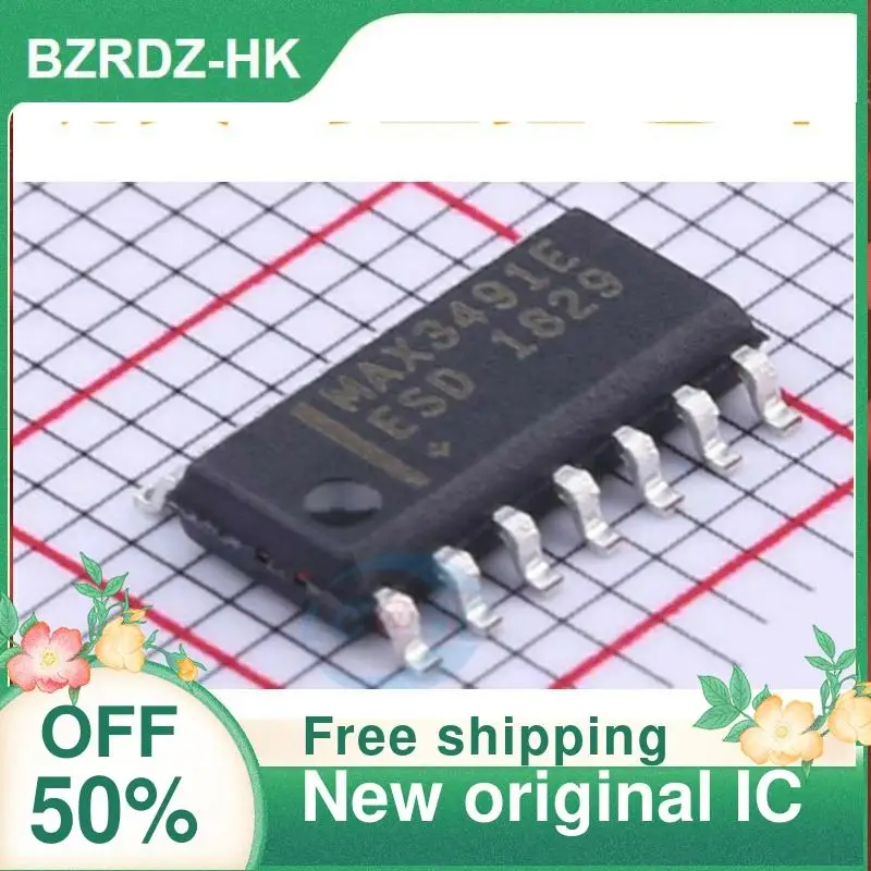 

5 шт. MAX3491EESD MAX3491E SOP14 новый оригинальный IC
