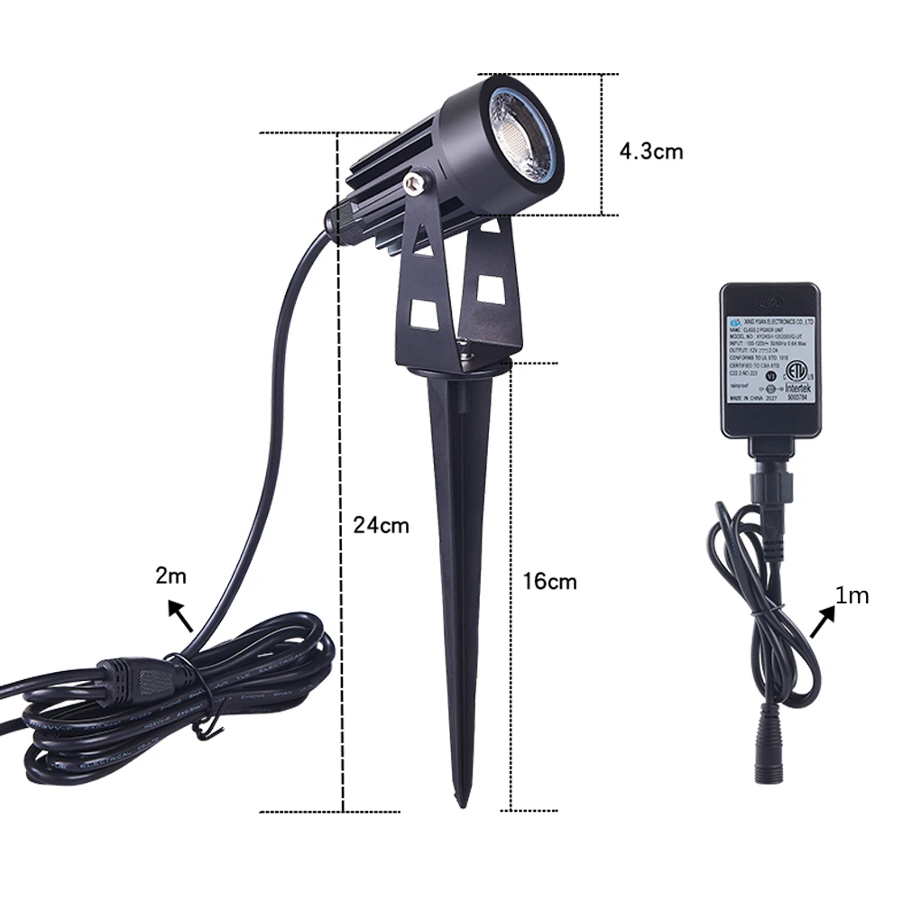 LED Pin Light Lawn Light One Dragging Four Spotlight LED Floodlight Led One to Six Courtyard Lights One Dragging Four Grass 3