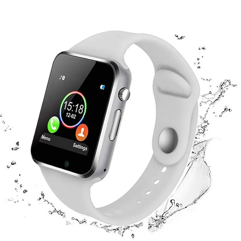 A1 наручные часы Bluetooth Смарт Спорт Шагомер с сим-камерой Smartwatch для Android смартфон