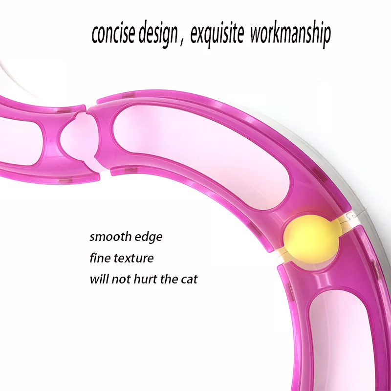 Трек игрушка для кошек интерактивная игрушка для кошек удовлетворяет Китти охотничьи чеканки и потребности в занятиях чувствами супер роликовая контурная игрушка для кошек