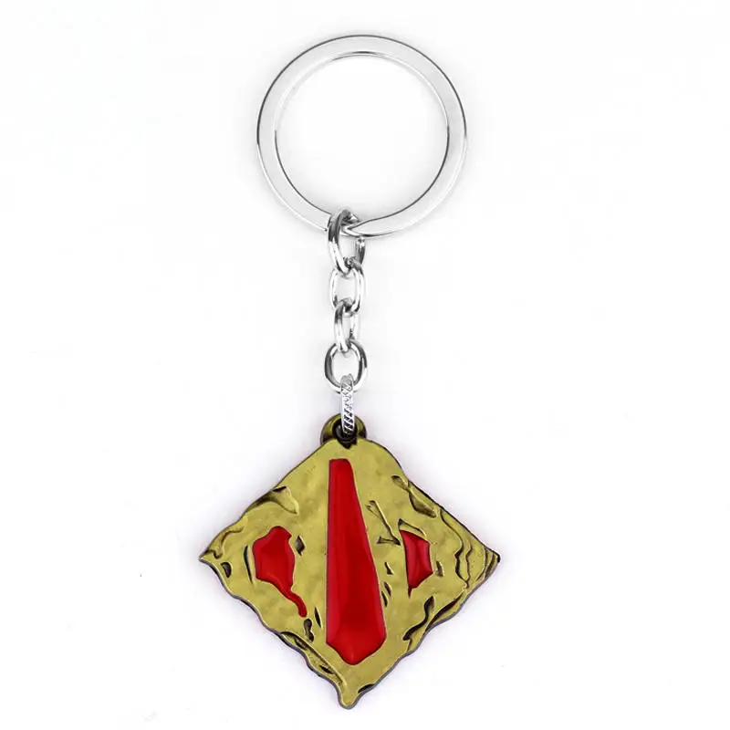 BRONZE Популярная игра, винтажный Dota 2 брелок, dota2, логотип, сплав, подвеска, брелок, подарок, мужской автомобильный брелок, кольцо, фигурка, кинжалок, брелок - Цвет: BRONZE