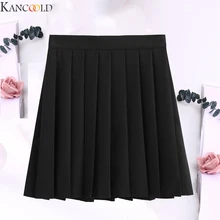 KANCOOLD, Женская мини-юбка, модная, однотонная, плиссированная, Клубная, сексуальная, высокая талия, милая, милая, для девочек, для танцев, удобная, Новое поступление