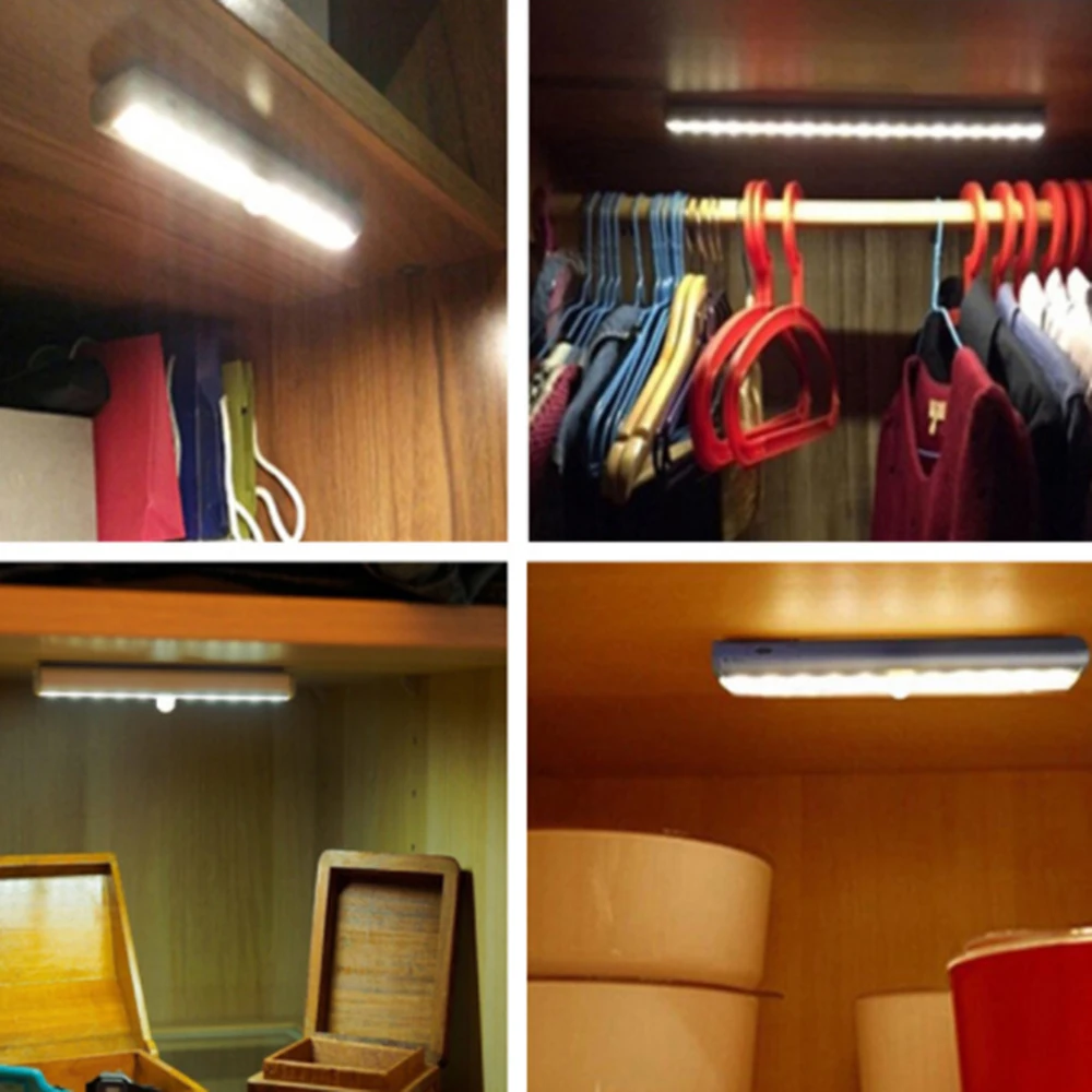 LED Motion Sensor Light Cupboard Wardrobe Bed Lamp LED Under Cabinet Night Light for Closet Stairs Kitchen the ro water purifier under the kitchen cabinet effectively eliminates heavy metals and the office household water purifier man