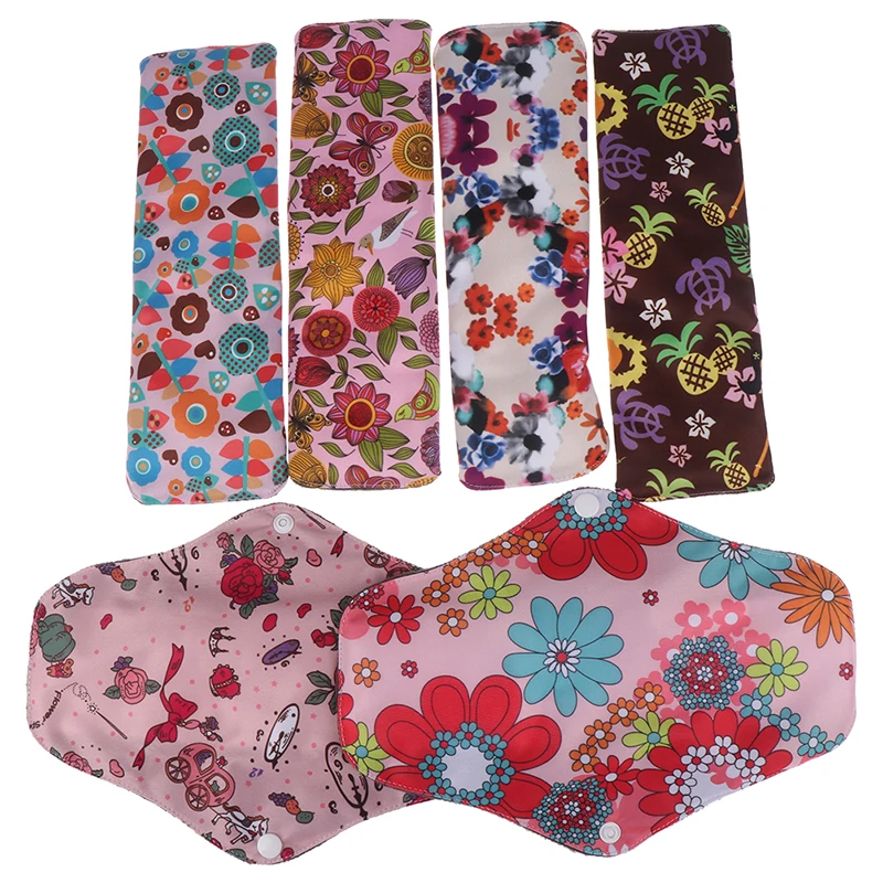 7Styles Washable Panty Liner Bamboo Cloth Women Reusable Feminine Hygiene Mama Menstrual Sanitary Nappy Towel Pad