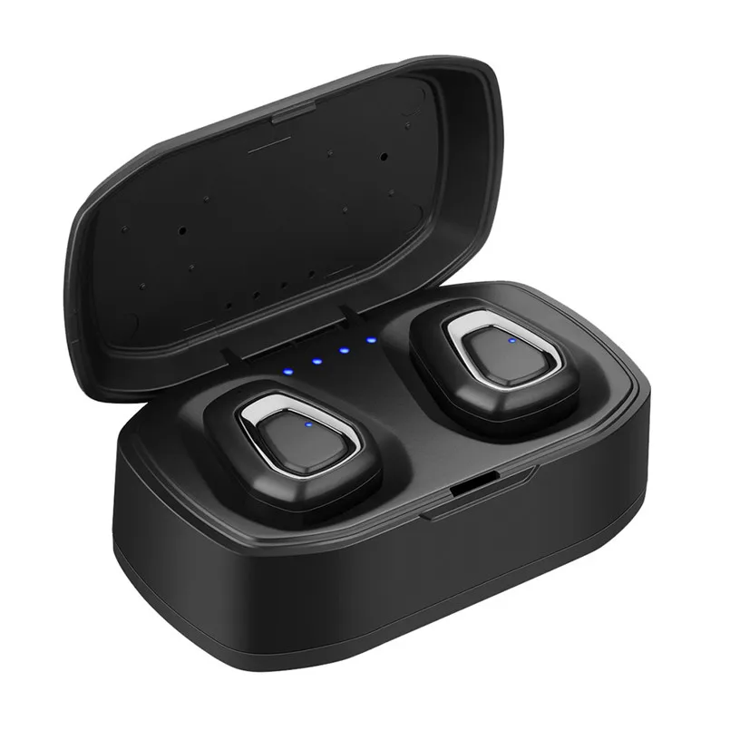 BT5.0 мини беспроводные Bluetooth наушники A7 Беспроводная гарнитура стерео Спорт Handfree наушники для телефона Fone De Ouvido 50DEC10 - Цвет: Серебристый