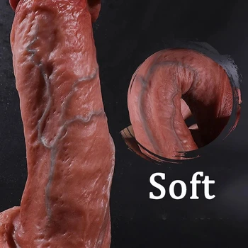 Sexy Soft Silicone Penis Realistic Dildo For Women Big Fake Dick Females Masturbation Tools Adult Erotic Sex Toys For Lesbian Wholesale Sexy Soft Silicone Penis Realistic Dildo For Women Big Fake Dick Females Masturbation Tools Adult Erotic
