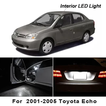 

9X Super Xenon White LED Bulbs Interior Package Kit For 2001-2005 Toyota Echo Map Dome Trunk License Plate Lights