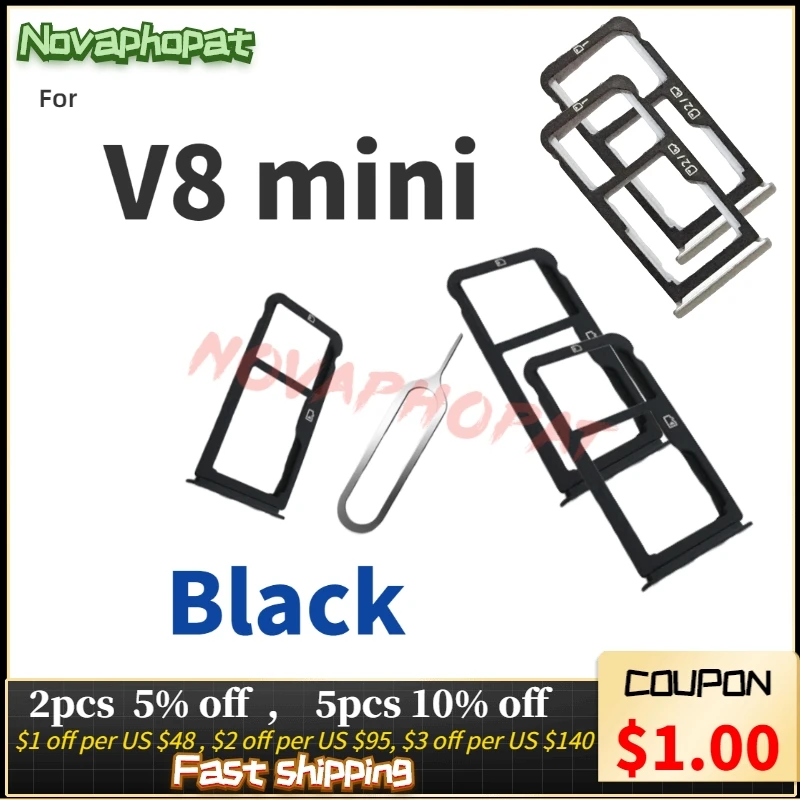 Novaphopat для ZTE Blade v8 mini V0850 держатель SIM карты слот Micro SD Сменный адаптер +
