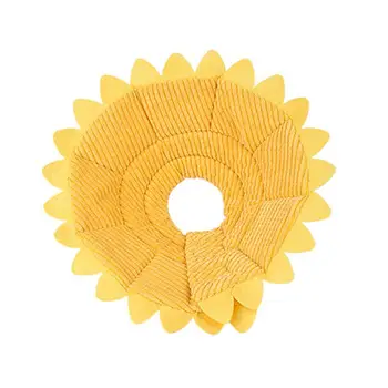 

1 pcs Collar Removable Elizabeth Delicate Sunflower Design Cute Fiber Collar for Wearing Neck Protection